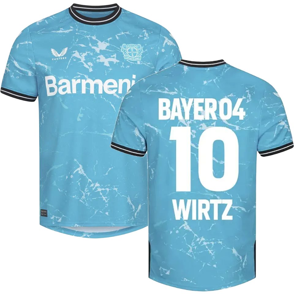 Bayer 04 Leverkusen WIRTZ #10 Third Jersey 2023/24 Blue Men's