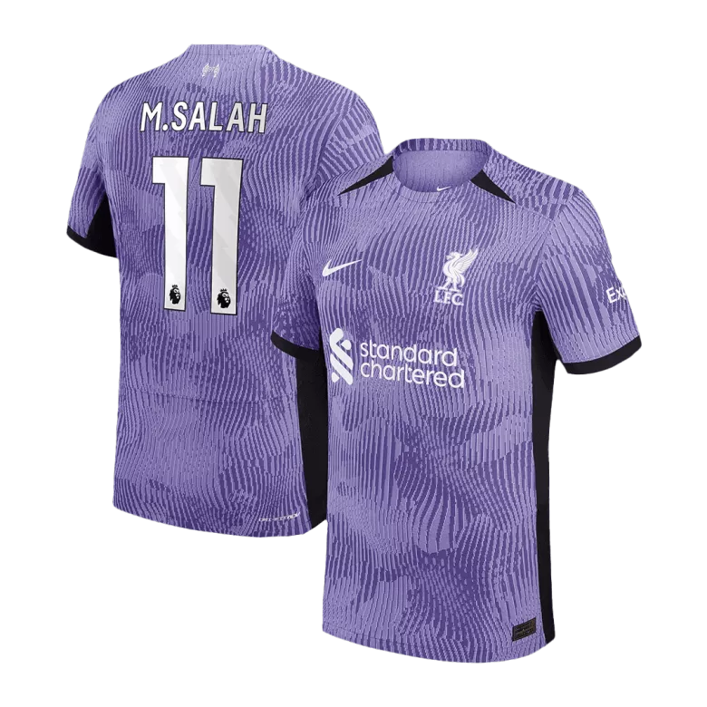 Liverpool M.SALAH #11 Third Jersey Player's Version 2023/24 Purple Men's - The World Jerseys