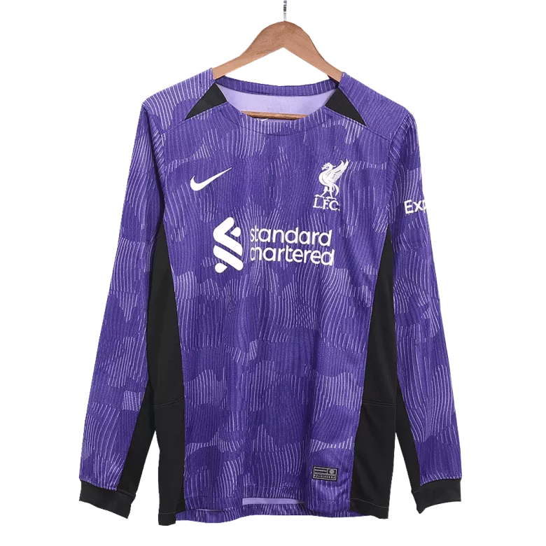 Liverpool Third Long Sleeve Jersey 2023/24 Purple Men's