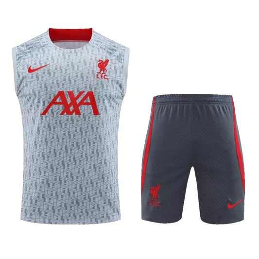Liverpool Training Sleeveless Kit 2023/24 Grey Men's
