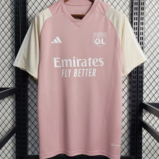 Olympique Lyonnais Training Jersey 2023/24 Pink Men's