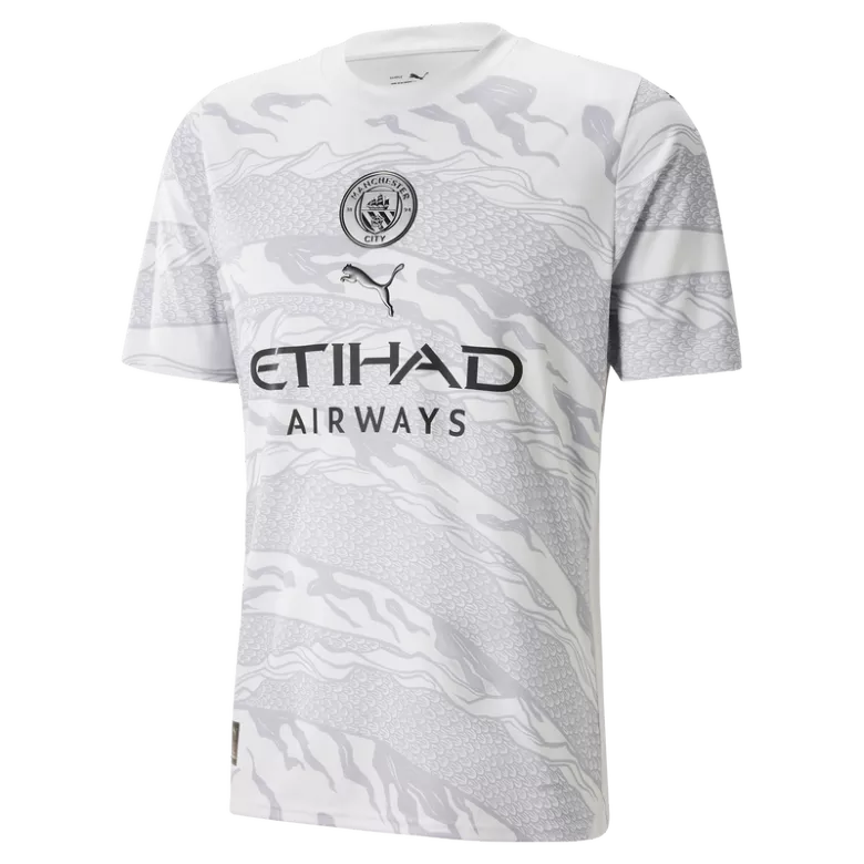 Manchester City Year of the Dragon Jersey 2023/24 White & Grey Men's