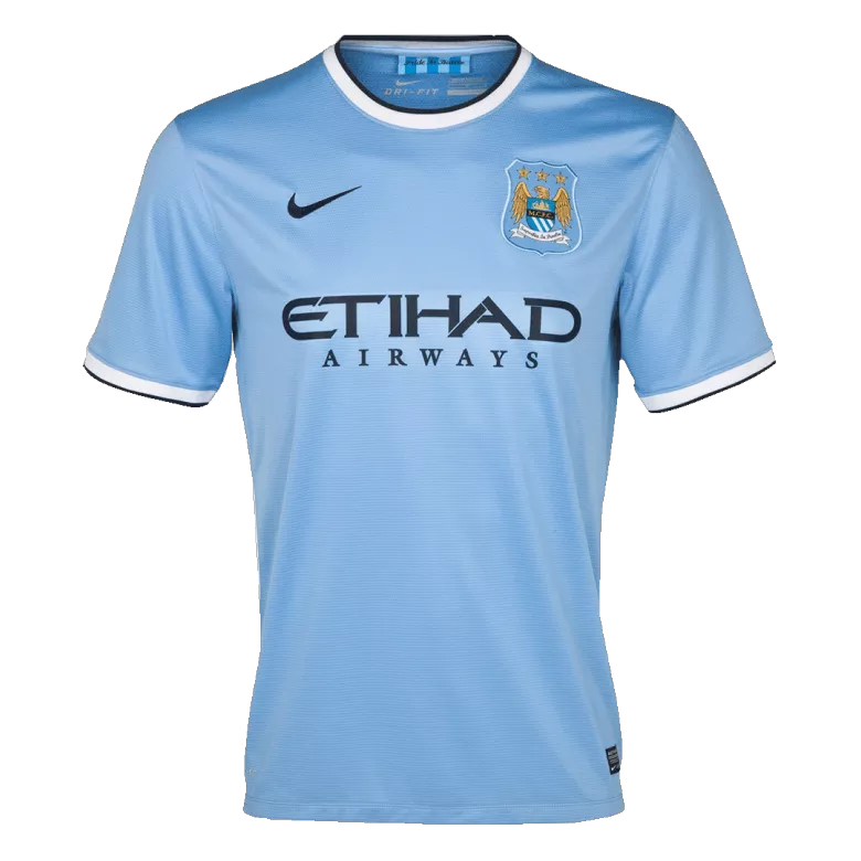 Manchester City Retro Home Jersey 2013/14 Light Blue Men's