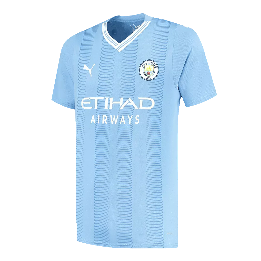 Manchester City RODRIGO #16 Home Jersey 2023/24 Blue Men's - The World Jerseys