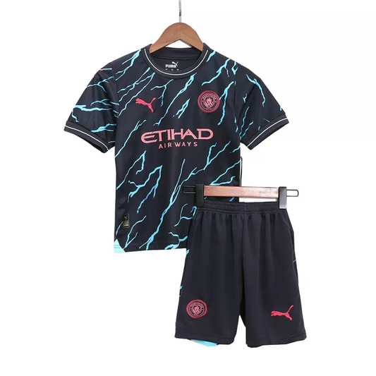 Manchester City Third Kit 2023/24 Navy Kids