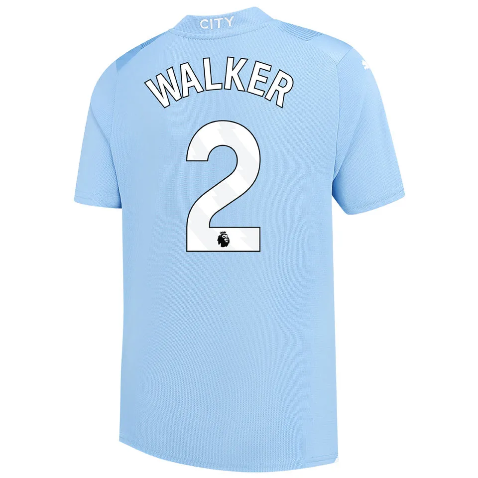 Manchester City WALKER #2 Home Jersey 2023/24 Blue Men's - The World Jerseys