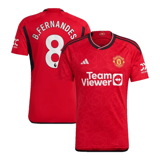 Manchester United B.FERNANDES #8 Home Jersey 2023/24 Red Men's - The World Jerseys