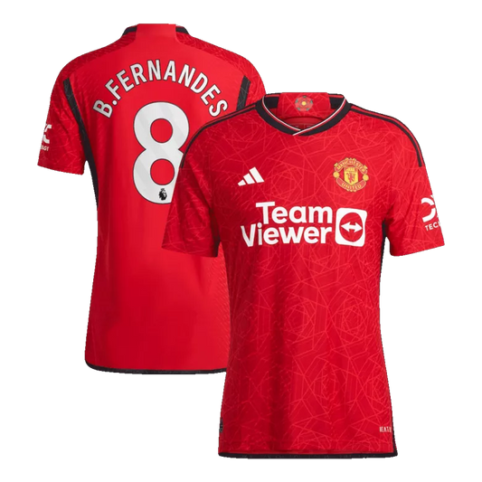 Manchester United B.FERNANDES #8 Home Jersey Player's Version 2023/24 Red Men's