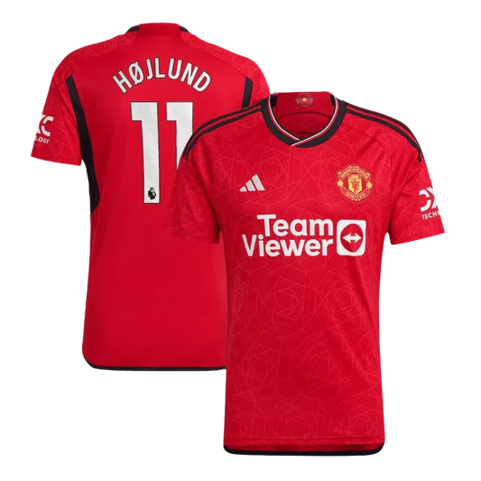 Manchester United HØJLUND #11 Home Jersey 2023/24 Red Men's - The World Jerseys