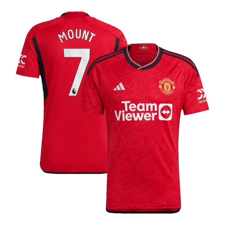 Manchester United MOUNT #7 Home Jersey 2023/24 Red Men's - The World Jerseys