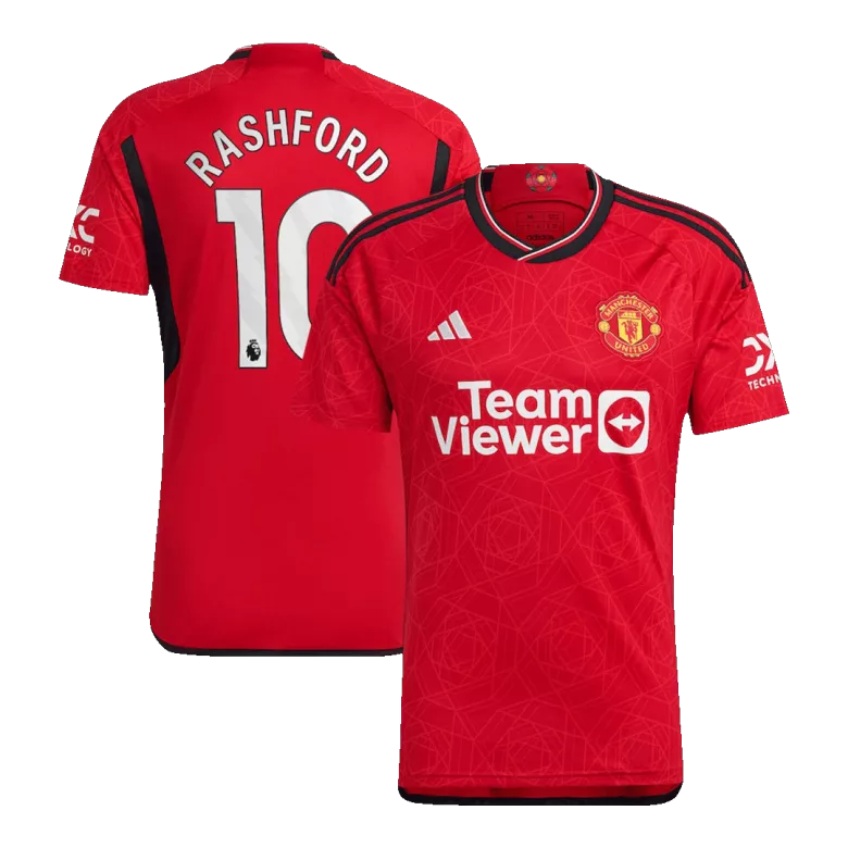 Manchester United RASHFORD #10 Home Jersey 2023/24 Red Men's - The World Jerseys