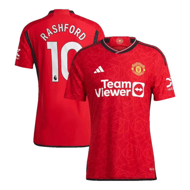 Manchester United RASHFORD #10 Home Jersey Player's Version 2023/24 Red Men's - The World Jerseys