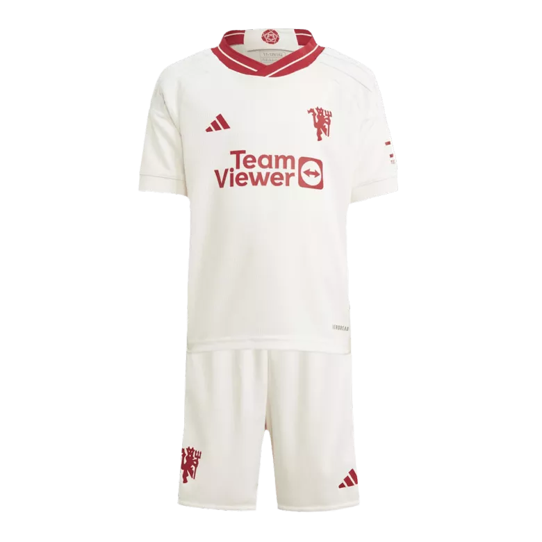 Manchester United Third Kit 2023/24 White Kids - The World Jerseys