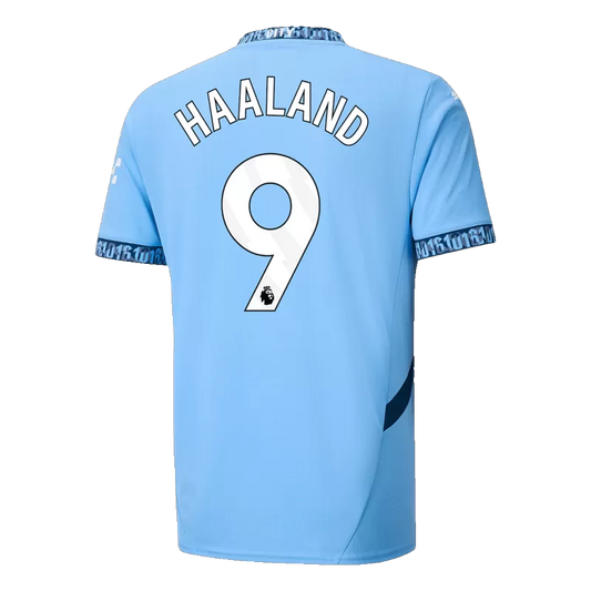 Manchester City HAALAND #9 Home Jersey 2024/25 Light Blue Men's