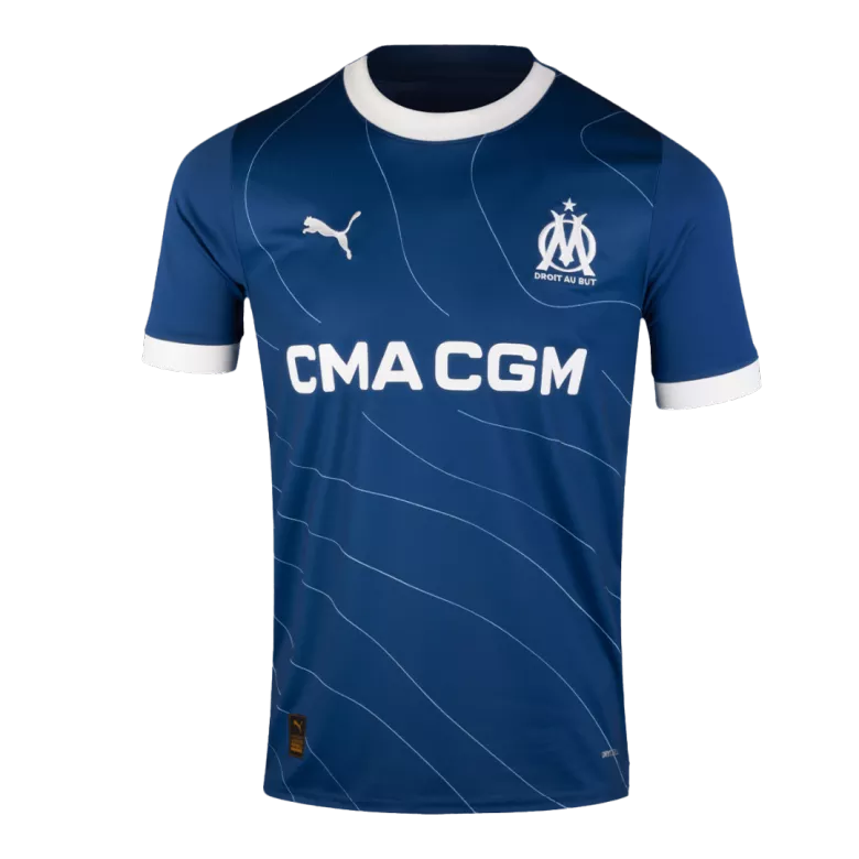 Marseille RENAN LODI #12 Away Jersey 2023/24 Navy Blue Men's