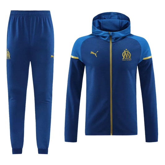 Marseille Hoodie Tracksuit 2023/24 Navy Blue Men's