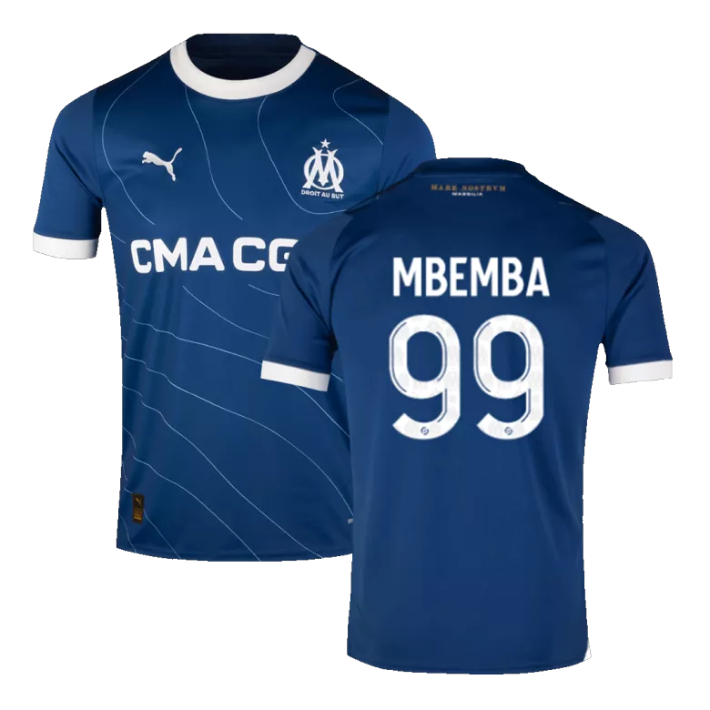 Marseille MBEMBA #99 Away Jersey 2023/24 Navy Blue Men's - The World Jerseys