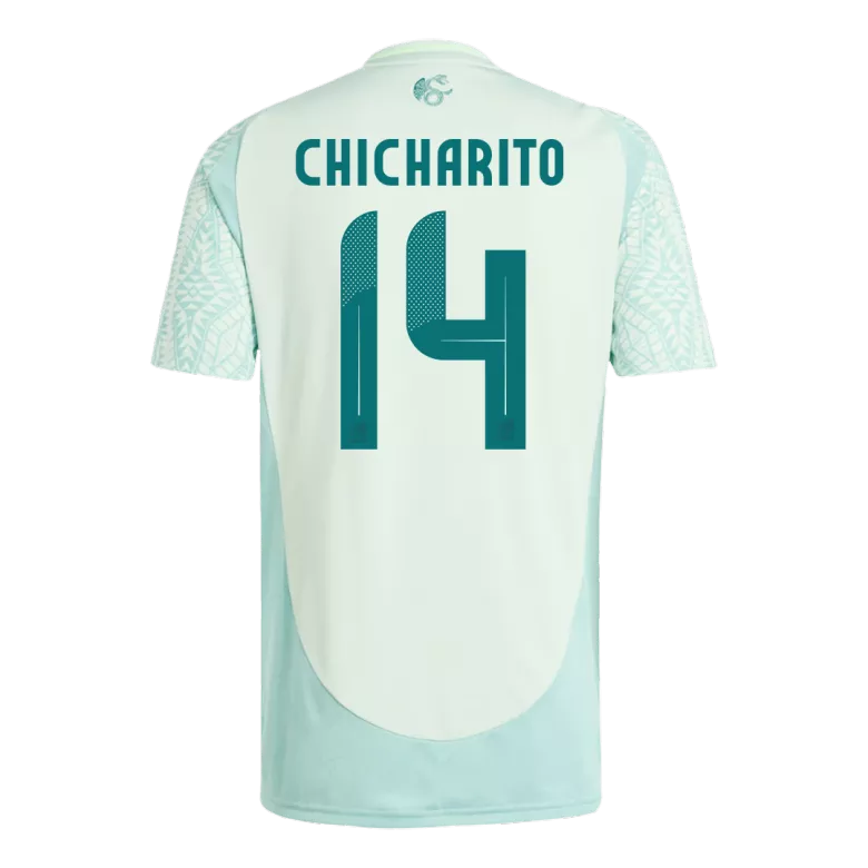 Mexico CHICHARITO #14 Away Jersey Copa America 2024/25 White & Green Men's