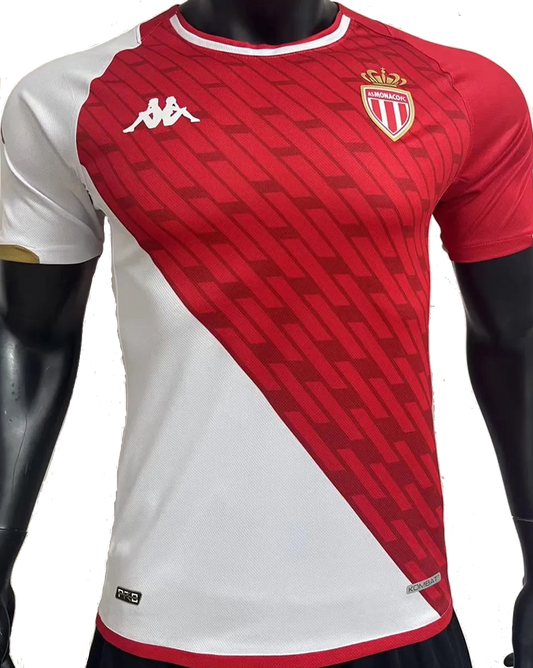 AS Monaco Home Jersey Player's Version 2023/24 Red & White Men's