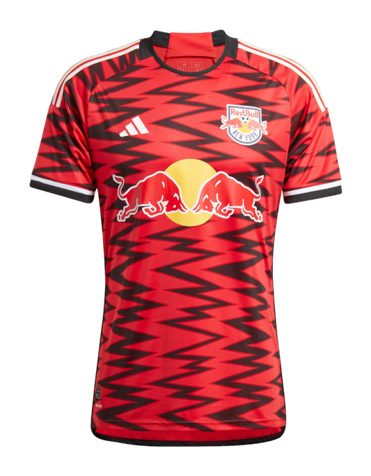 New York Red Bulls Home Jersey Player's Version 2024/25 Red & Black Men's
