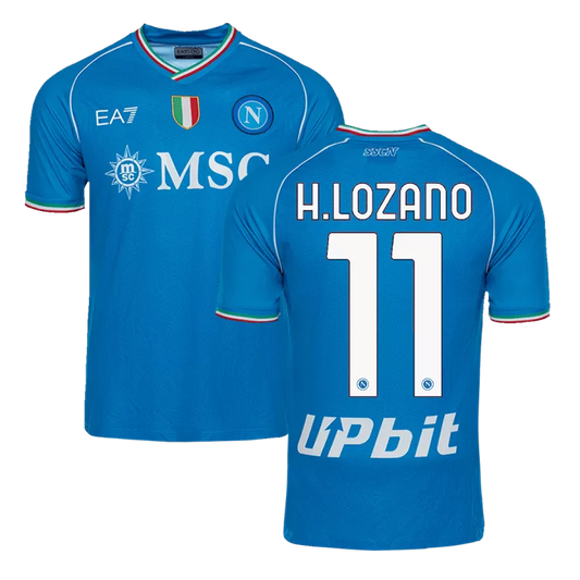 Napoli H.LOZANO #11 Home Jersey 2023/24 Blue Men's