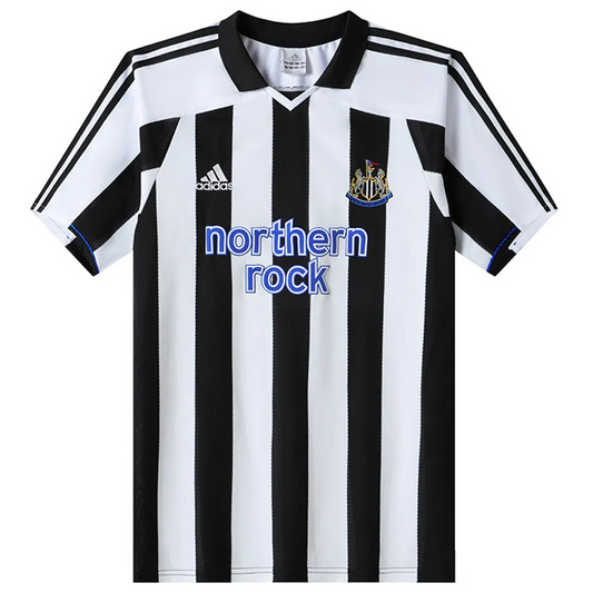 Newcastle Retro Home Jersey 2003/04 Black & White Men's