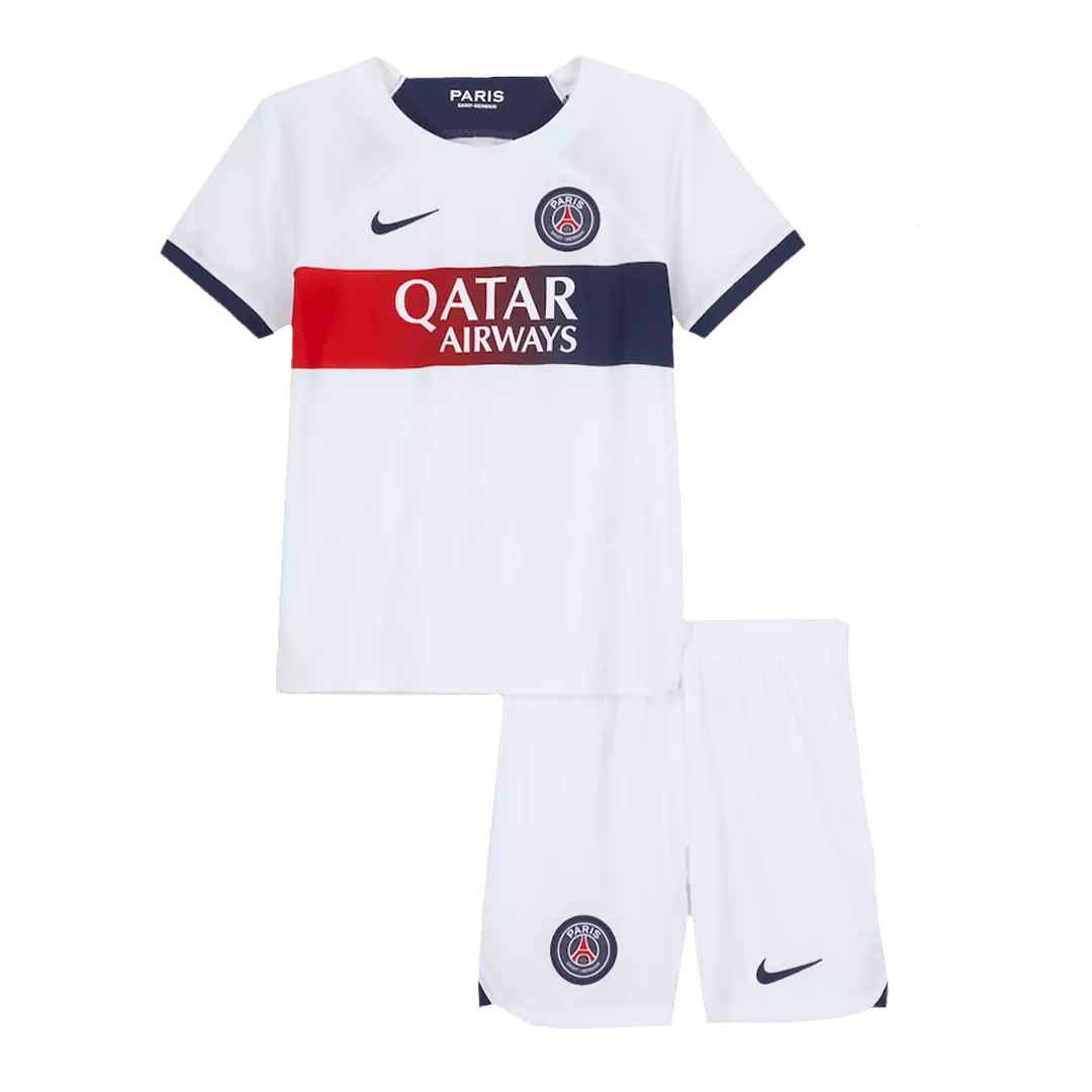 PSG Away Kit 2023/24 White Kids - The World Jerseys