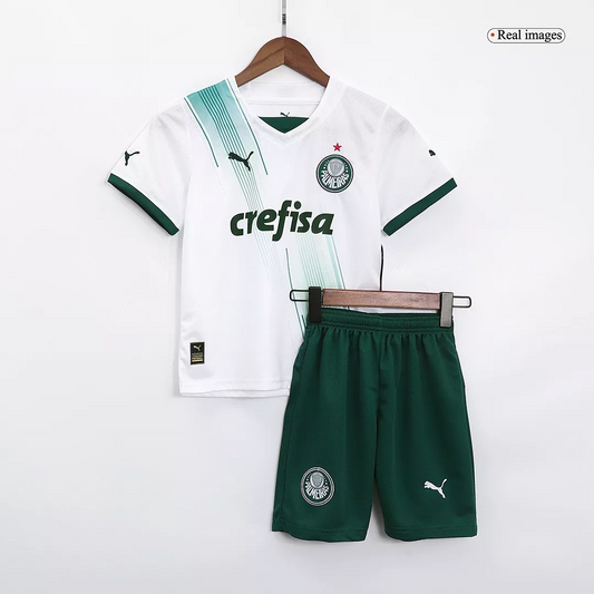 Palmeiras Away Kit 2023/24 White Kids