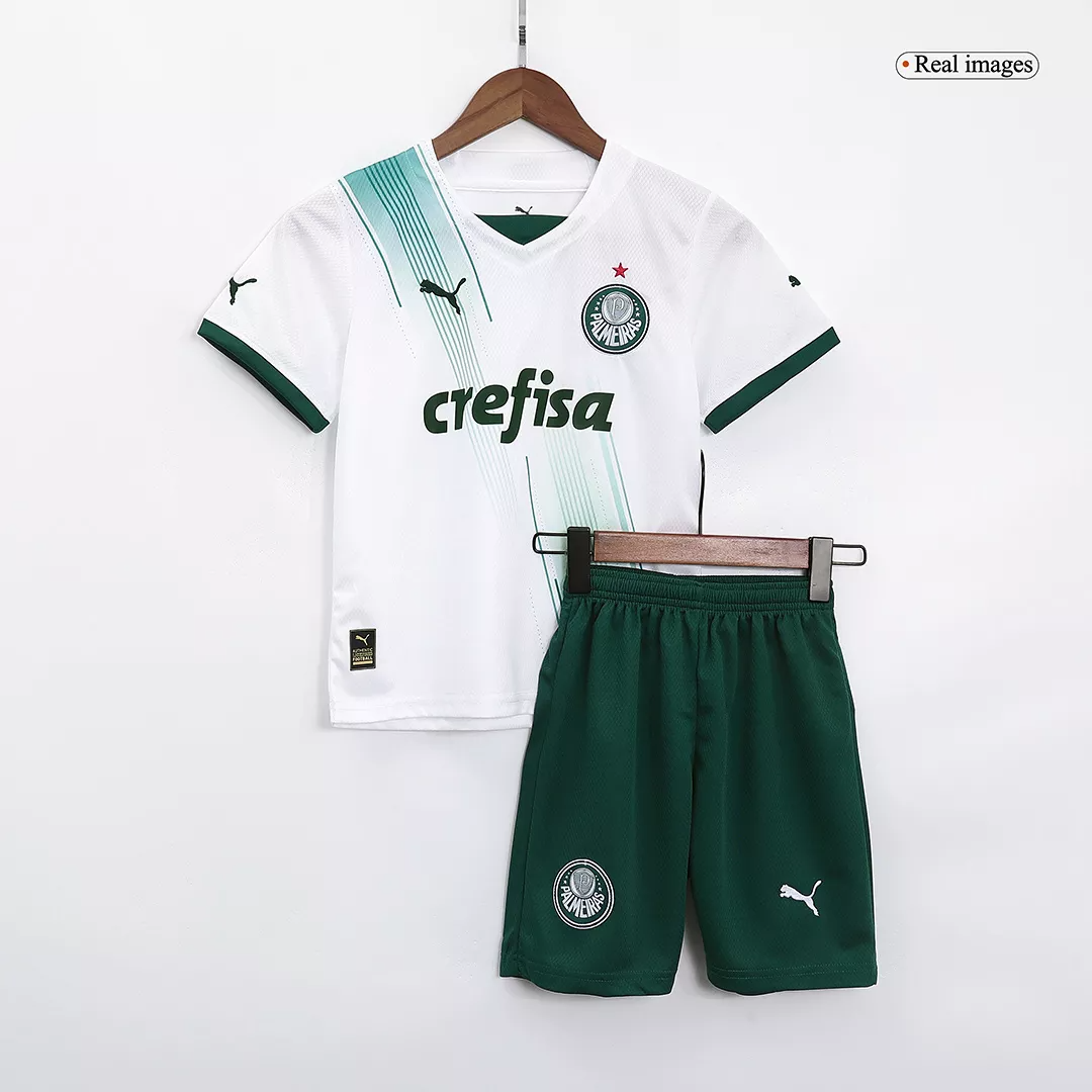 Palmeiras Away Kit 2023/24 White Kids - The World Jerseys