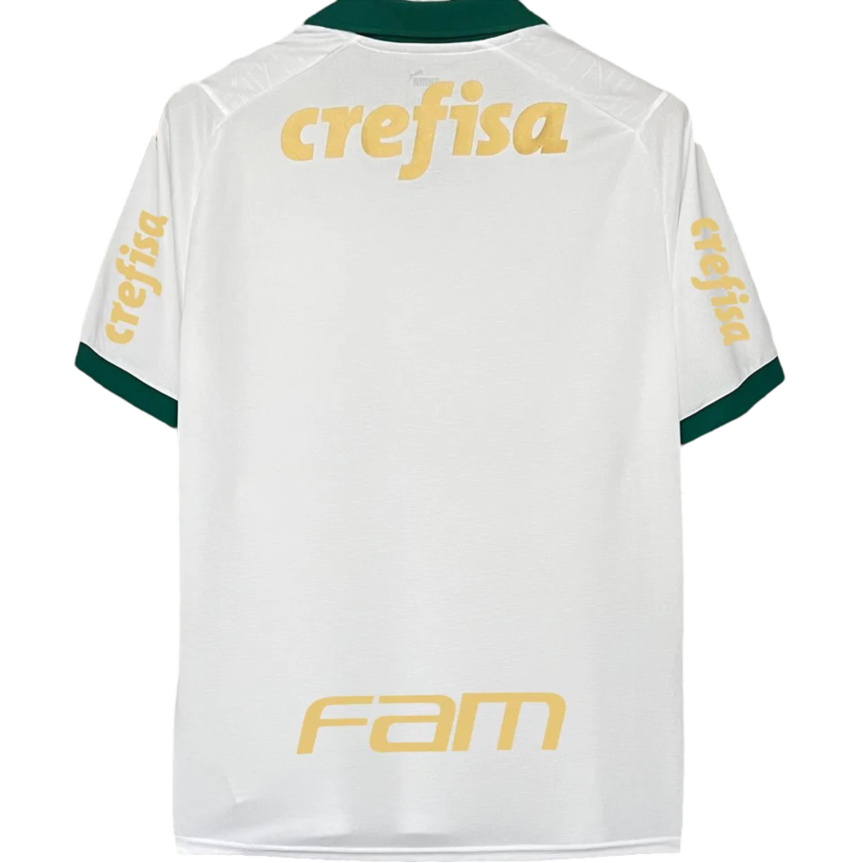 Palmeiras Away Jersey (With Sponsor) 2024/25 White Men's