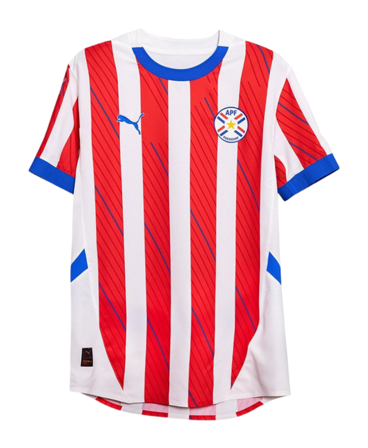 Paraguay Home Jersey Copa America 2024/25 Red & White Men's