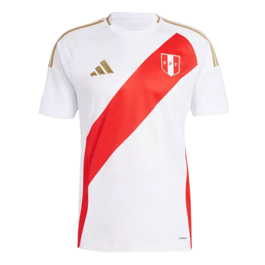 Peru Home Jersey Copa America 2024/25 White & Red Men's