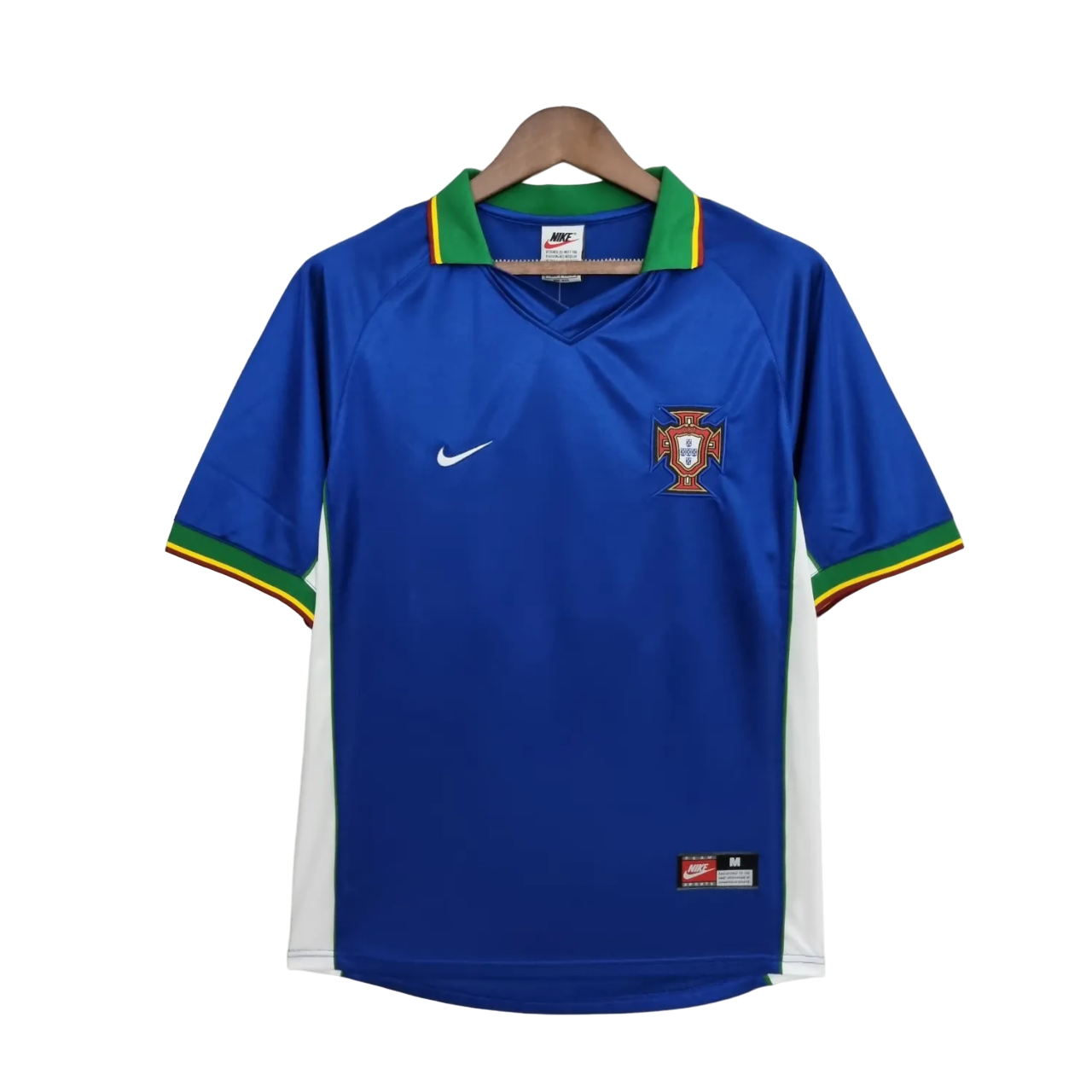 Portugal Retro Away Jersey 1998 Blue Men's
