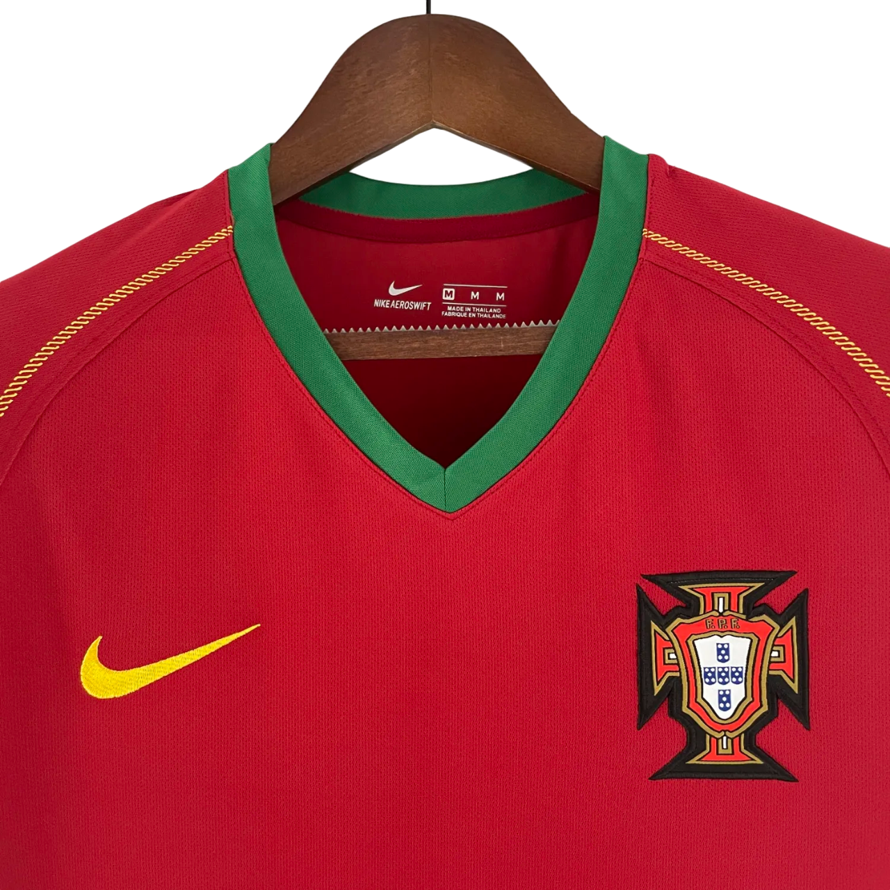 Portugal Retro Home Jersey 2006 Red Men's