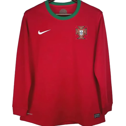 Portugal Home Long Sleeve Jersey 2012/13 Red Men's