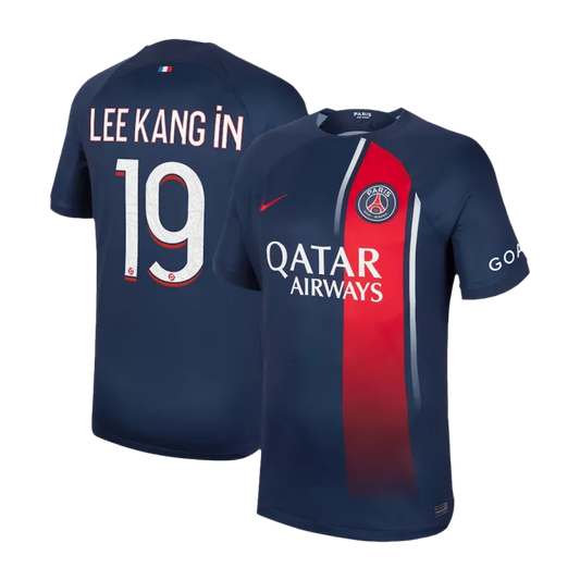 PSG LEE KANG IN #19 Home Jersey 2023/24 Navy Blue Men's - The World Jerseys
