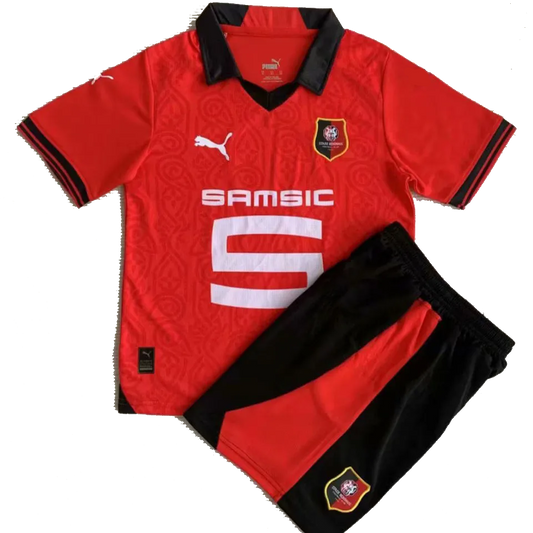 Rennes Home Kit 2023/24 Red Kids