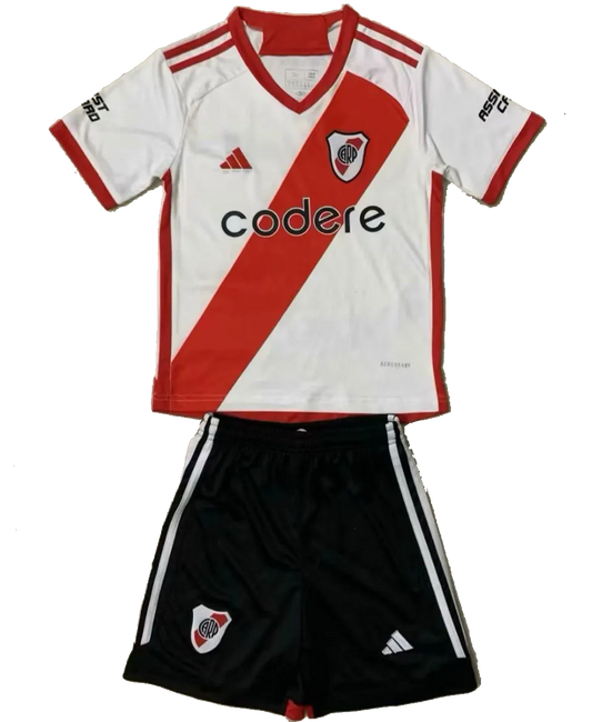 River Plate Home Kit 2023/24 White, Black & Red Kids
