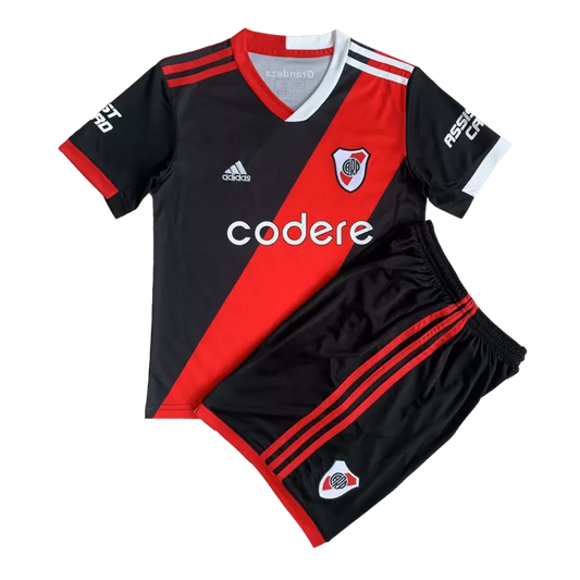 River Plate Third Kit 2023/24 Black & Red Kids