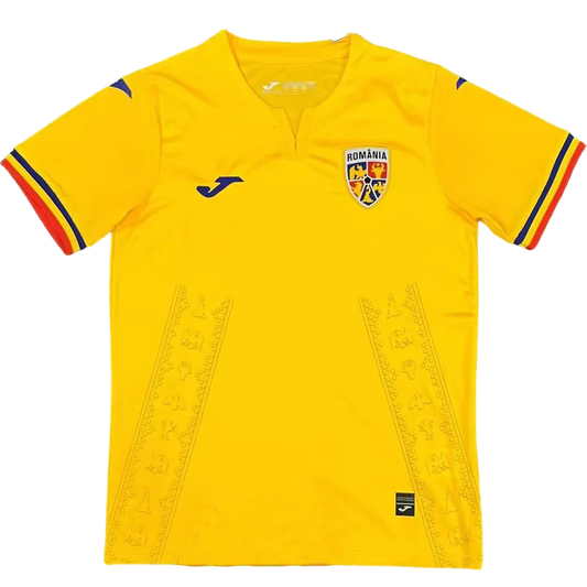 Romania Home Jersey 2023/24 Yellow Men's