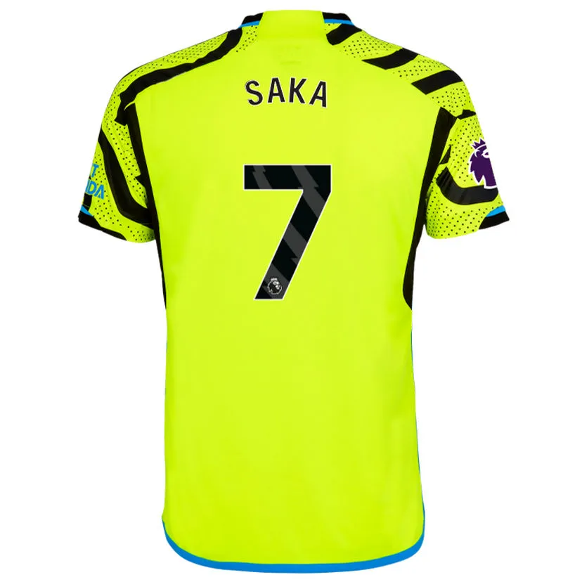 Arsenal SAKA #7 Away Jersey 2023/24 Yellow Men's