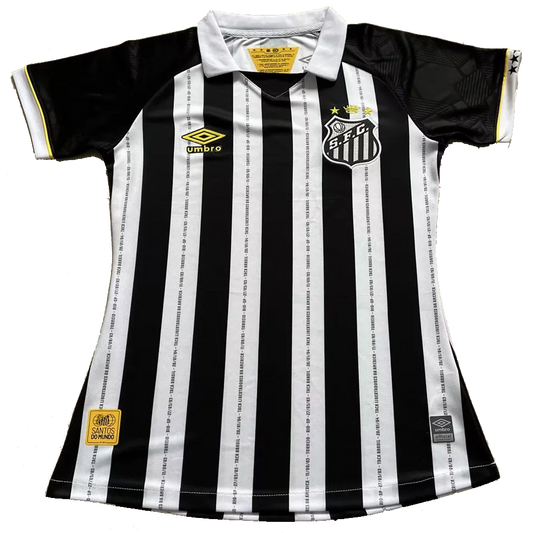 Santos FC Away Jersey 2023/24 White & Black Women's