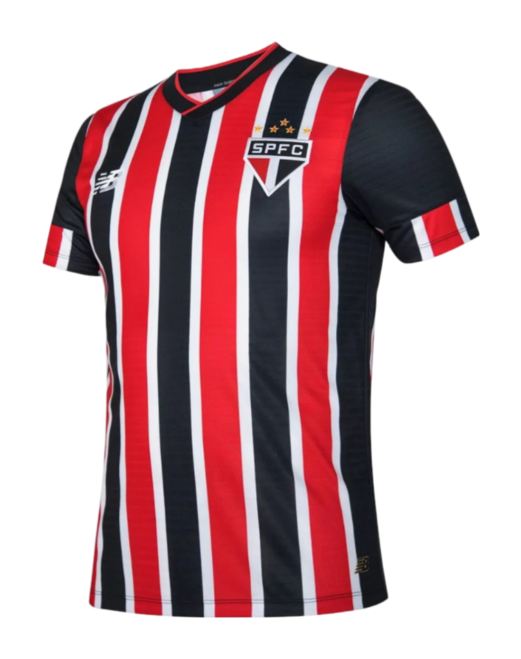 Sao Paulo FC Away Jersey Player's Version 2024/25 Red & Black Men's