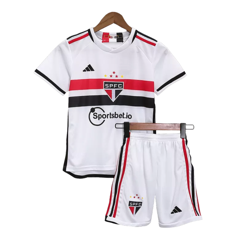 Sao Paulo Home Kit 2023/24 White Kids - The World Jerseys