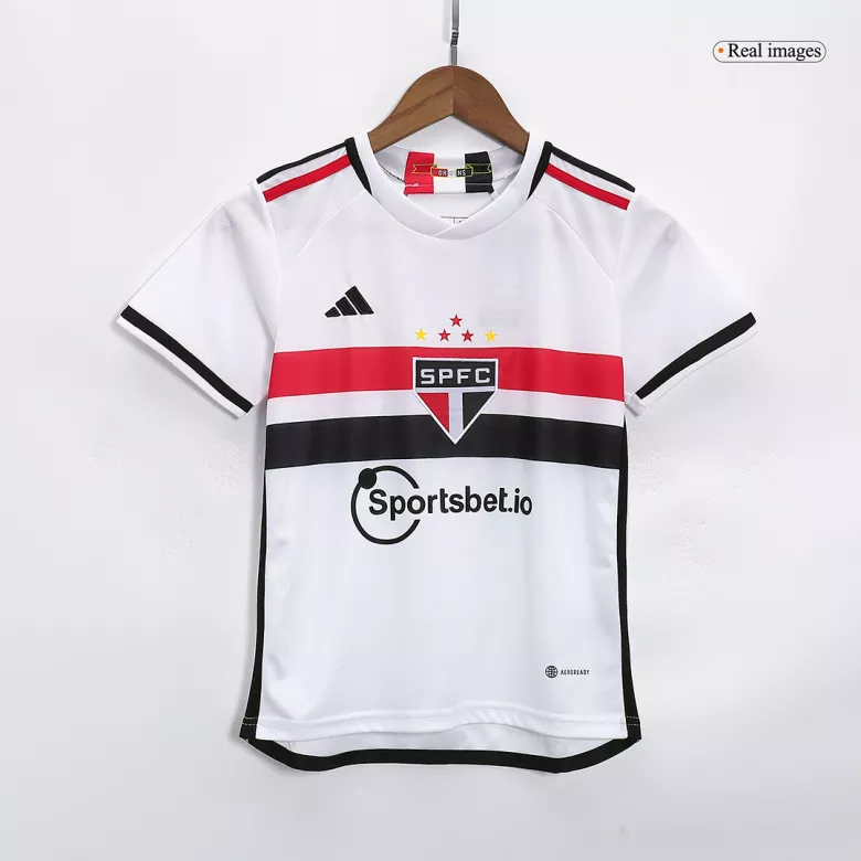 Sao Paulo Home Kit 2023/24 White Kids - The World Jerseys