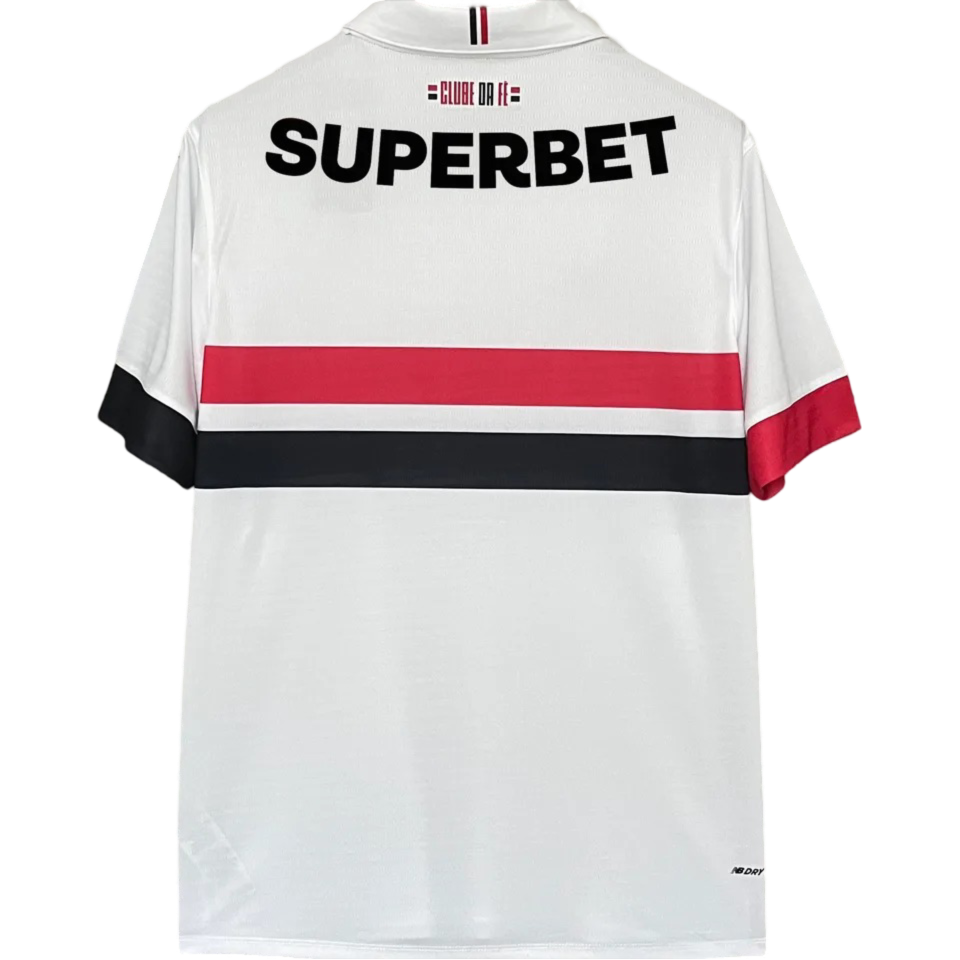 Sao Paulo FC Home Jersey (With Sponsor) 2024/25 White Men's