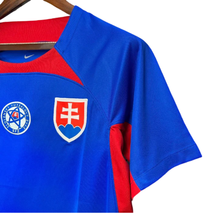 Slovakia Home Jersey Euro 2024 Blue Men's