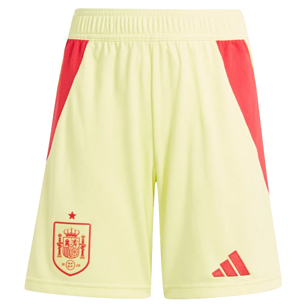 Spain Away Shorts Euro 2024 Yellow Men's