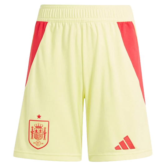 Spain Away Shorts Euro 2024 Yellow Men's