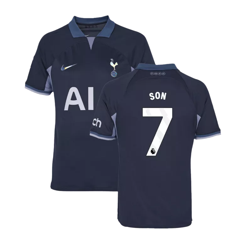 Tottenham Hotspur SON #7 Away Jersey 2023/24 Navy Blue Men's - The World Jerseys